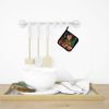 Lakeland Terrier Christmas Pair of Pot Holders Kitchen Heat Resistant Pot Holders Sets Oven Hot Pads for Cooking Baking BBQ, 7 1/2 x 7 1/2