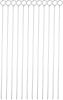 12 Inch Barbecue Skewers, Stainless Steel BBQ Skewers, Shish Kebab Kabob Skewers 12Pcs