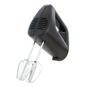 5-Speed Corded Hand Mixer Black with 2 Beaters, New