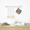 Yellow Labrador Hippie Dawg Pair of Pot Holders Kitchen Heat Resistant Pot Holders Sets Oven Hot Pads for Cooking Baking BBQ, 7 1/2 x 7 1/2