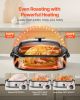 VEVOR Roaster Oven, 18QT Electric Roaster Oven, 150-450 Fahrenheit Adjustable Temp Electric Roasting Pan with Self-Basting Lid, Cool-Touch Handle