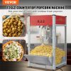 VEVOR Popcorn Maker, 1440W Popcorn Popper Machine, 12 Oz Kettle Makes 80 Cups per Batch, Countertop Popcorn Maker with Tempered Glass