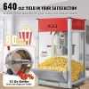 VEVOR Popcorn Maker, 1440W Popcorn Popper Machine, 12 Oz Kettle Makes 80 Cups per Batch, Countertop Popcorn Maker with Tempered Glass