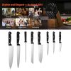 Kitchen Knife Set(15 Piece) with Knife Block for Home Cooking