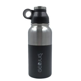 Brentwood GeoJug Stainless Steel Vacuum Insulated Water Bottle, Black (size: 32Oz)