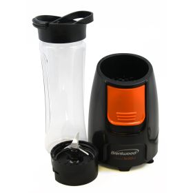 Brentwood Blend-To-Go Personal Blender (Color: Black And Orange)