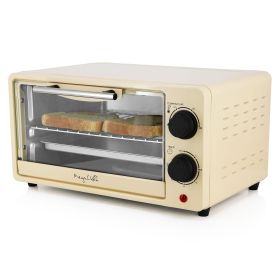 MegaChef 9.5 Quart Electric Counter Top Toaster Oven (Color: Cream)
