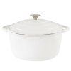 Dutch Oven,Dutch Oven Pot with Lid,4.5 QT Enamel Dutch Ovens with Dual Handles,Cast Iron Pot for Braiser,Cooking,Gifts for Family