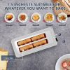 4-Slice Toaster, Extra Wide Long Slot Toaster, 6 Browning Settings, Bagel/Defrost/Reheat Functions, Removable Crumb Tray