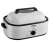 VEVOR Electric Roaster Oven, Turkey Roaster Oven with Self-Basting Lid, 1450W Roaster Oven with Defrost & Warm Function, Adjustable Temp